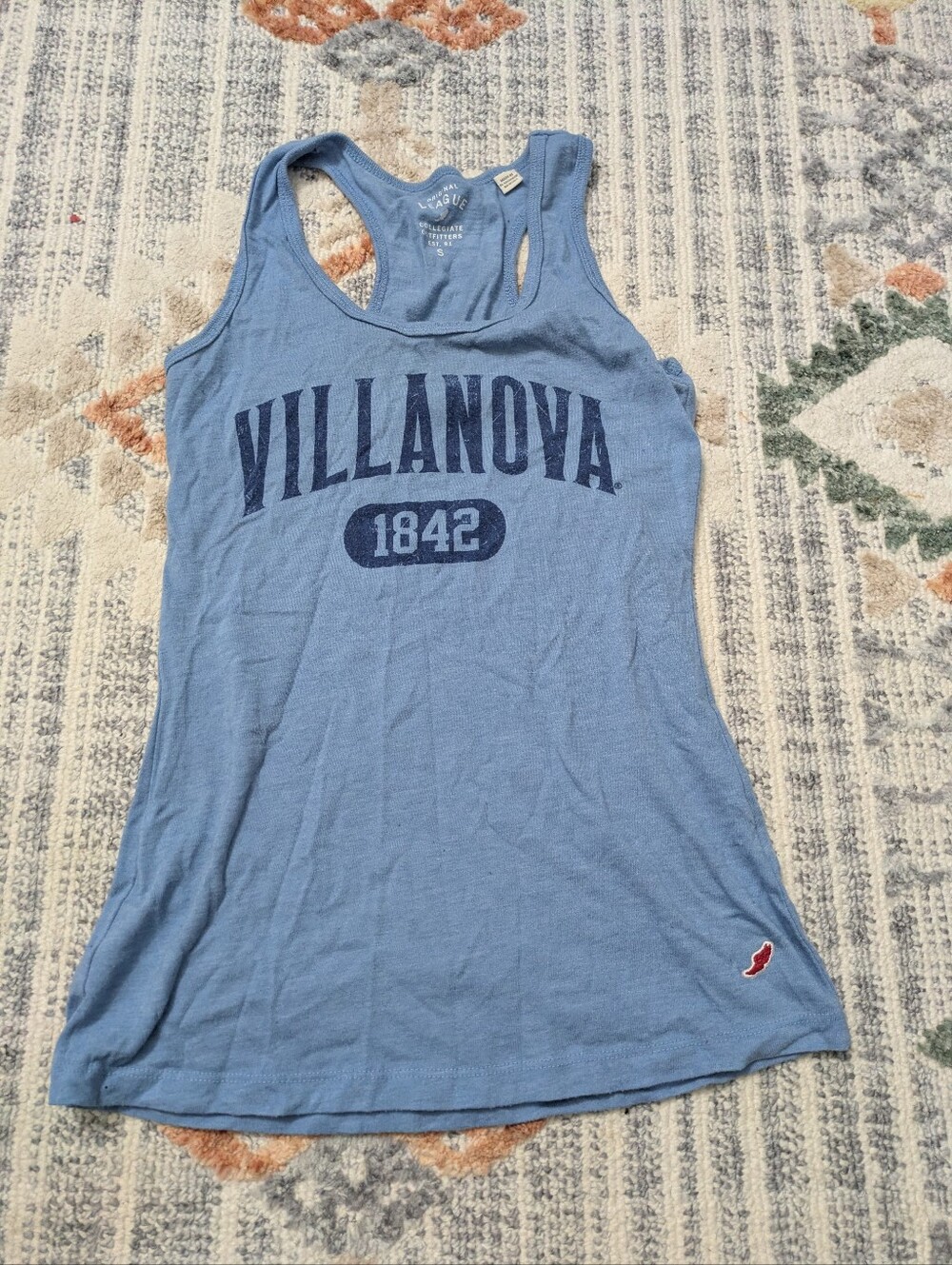 Villanova League 1842 Women's Blue Racerback Tank Top Small